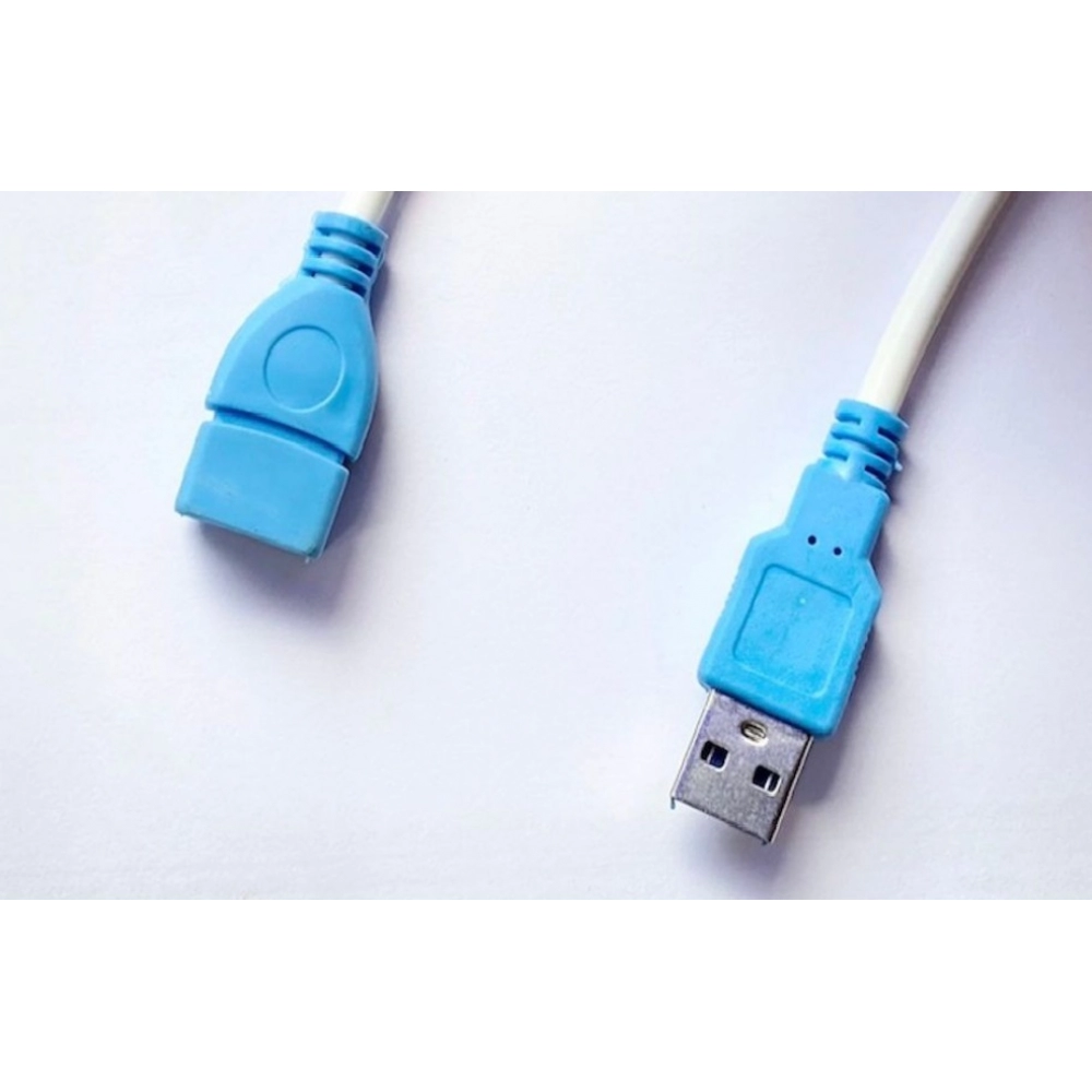 Generic USB Male to Female Extension Cable 3 Yards Supports LCD, LED, TV USB Ports Connects Printer, PC, External Hard Drive (White) - Image 2