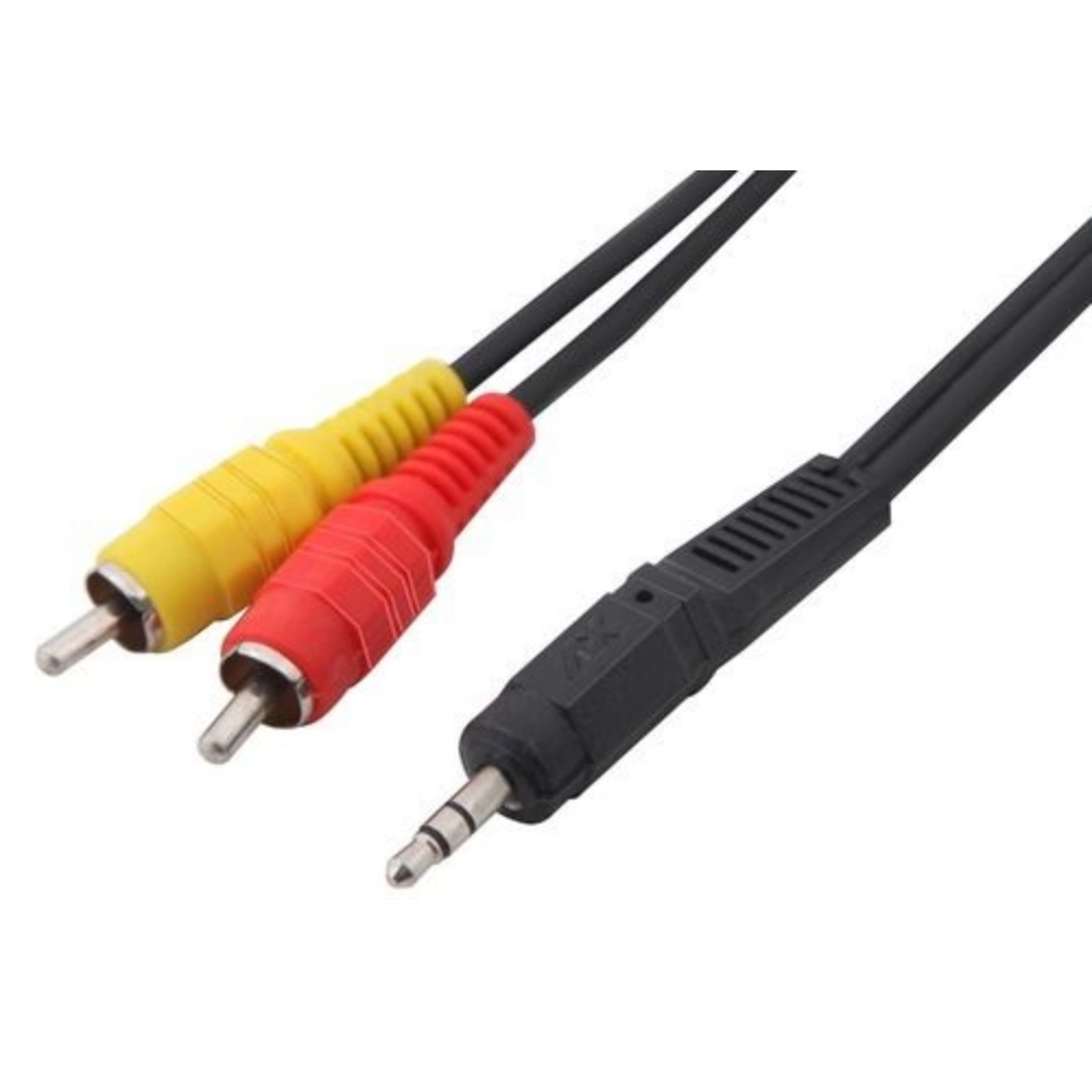 Generic 3.5mm Stereo Audio Male to 2RCA Male EP to 2RCA 1.5 Yards Connects Mobile and Home Theatre (Black) 3.5mm Stereo Audio Male to 2RCA Male EP to 2RCA 1.5 Yards Connects Mobile and Home Theatre (Black) - Image 2