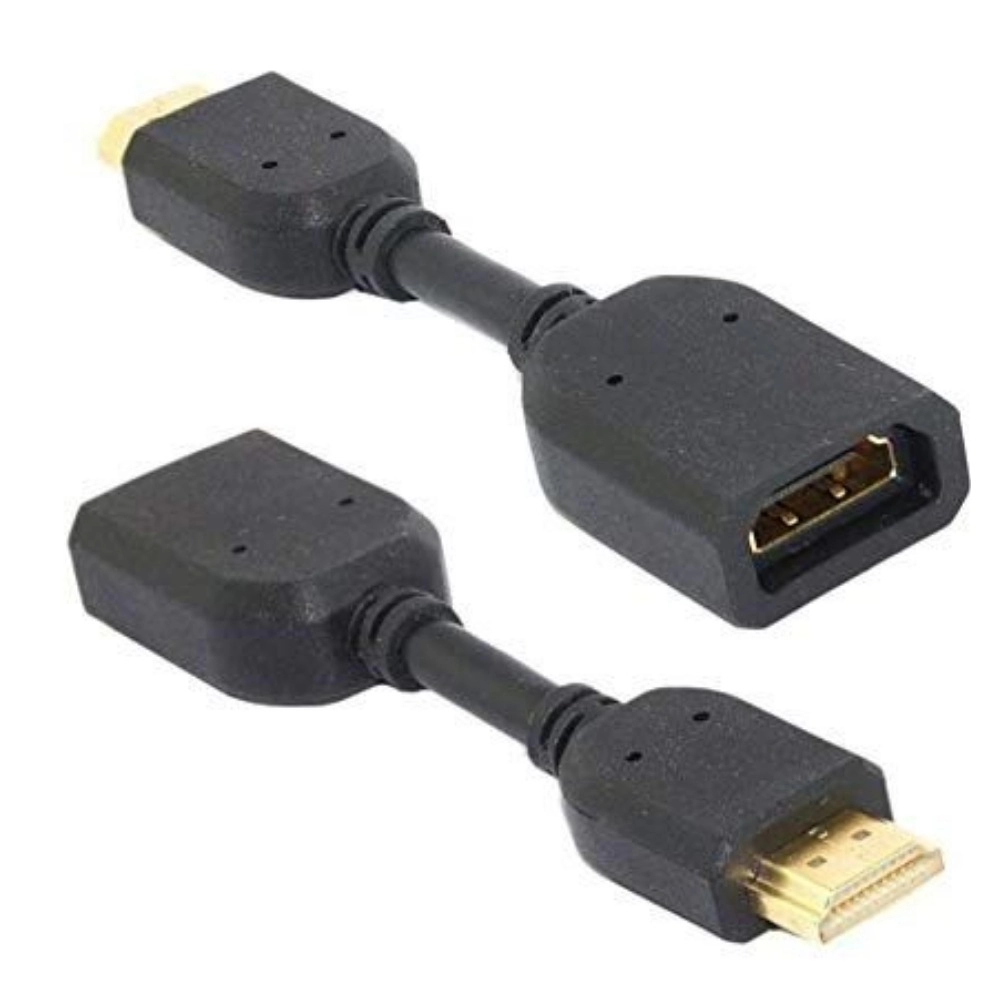 Generic Male to Female HDMI Cables 0.1 (Black) Male to Female HDMI Cables 0.1 (Black) - Image 2