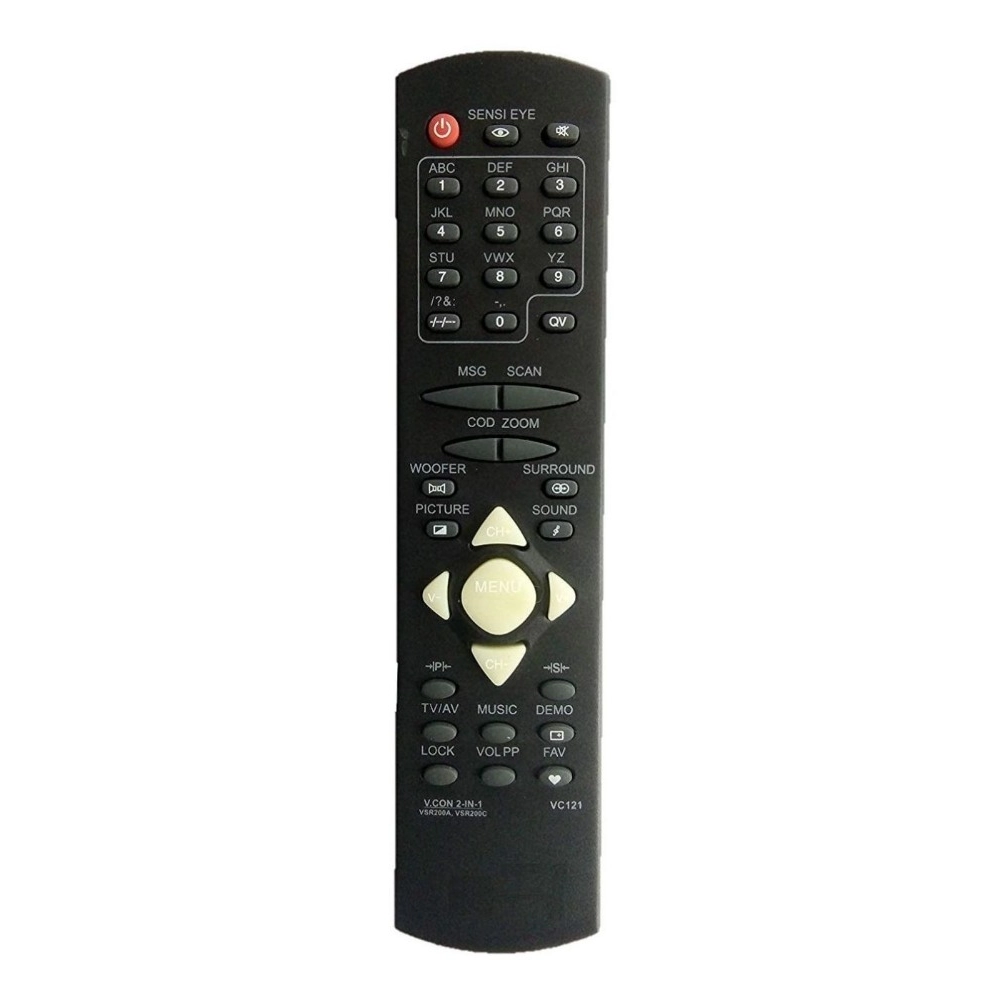 Generic Remote No. VC121, 200A, 200C, Compatible with Videocon CRT TV Remote Control (Exactly Same Remote will Only Work) Remote No. VC121, 200A, 200C, Compatible with Videocon CRT TV Remote Control (Exactly Same Remote will Only Work)