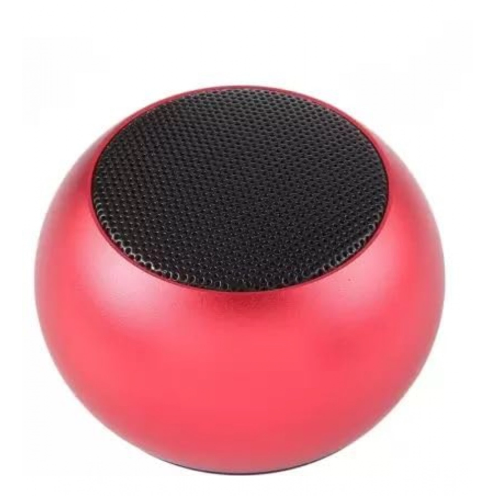 Generic Plastic Rubber Wireless M3 Bluetooth Speaker (Red) - Image 2