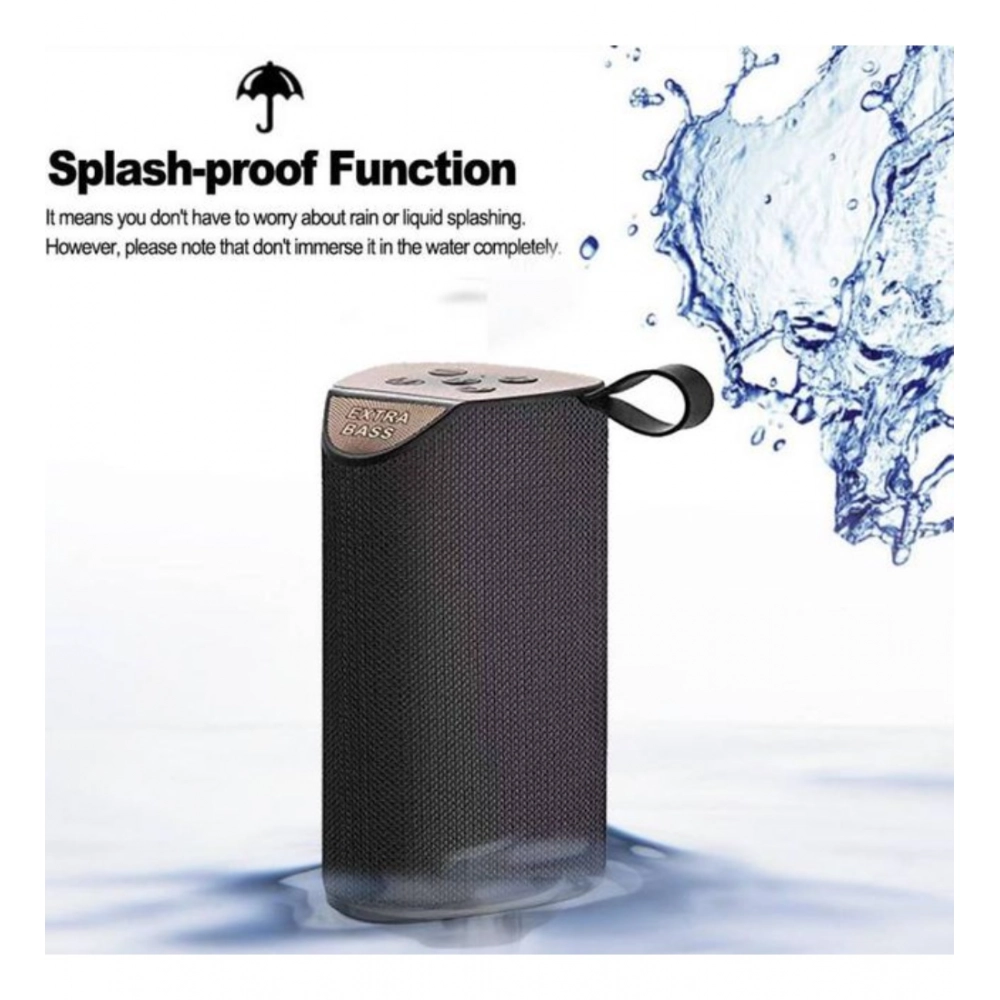 Generic Plastic Rubber Wireless TG111 Bluetooth Speaker (Black) - Image 2