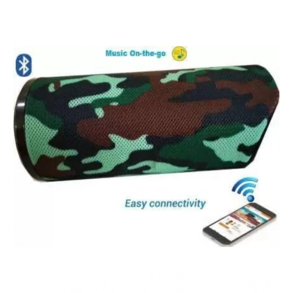 Generic Plastic Rubber Wireless TG113 Bluetooth Speaker (Foji) - Image 2