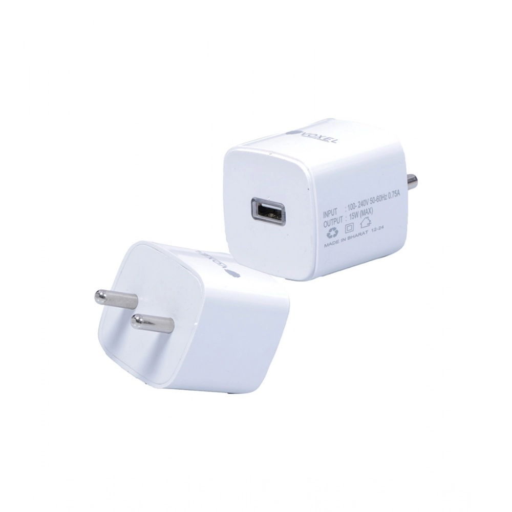 Generic VOXEL 15 Watt Usb Charger AB Plastic (White) VOXEL 15 Watt Usb Charger AB Plastic (White)