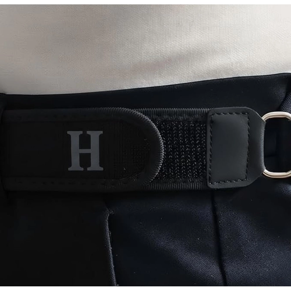 Generic Pack of 2 Buckle Less Belt Pair (Black) Pack of 2 Buckle Less Belt Pair (Black) - Image 3
