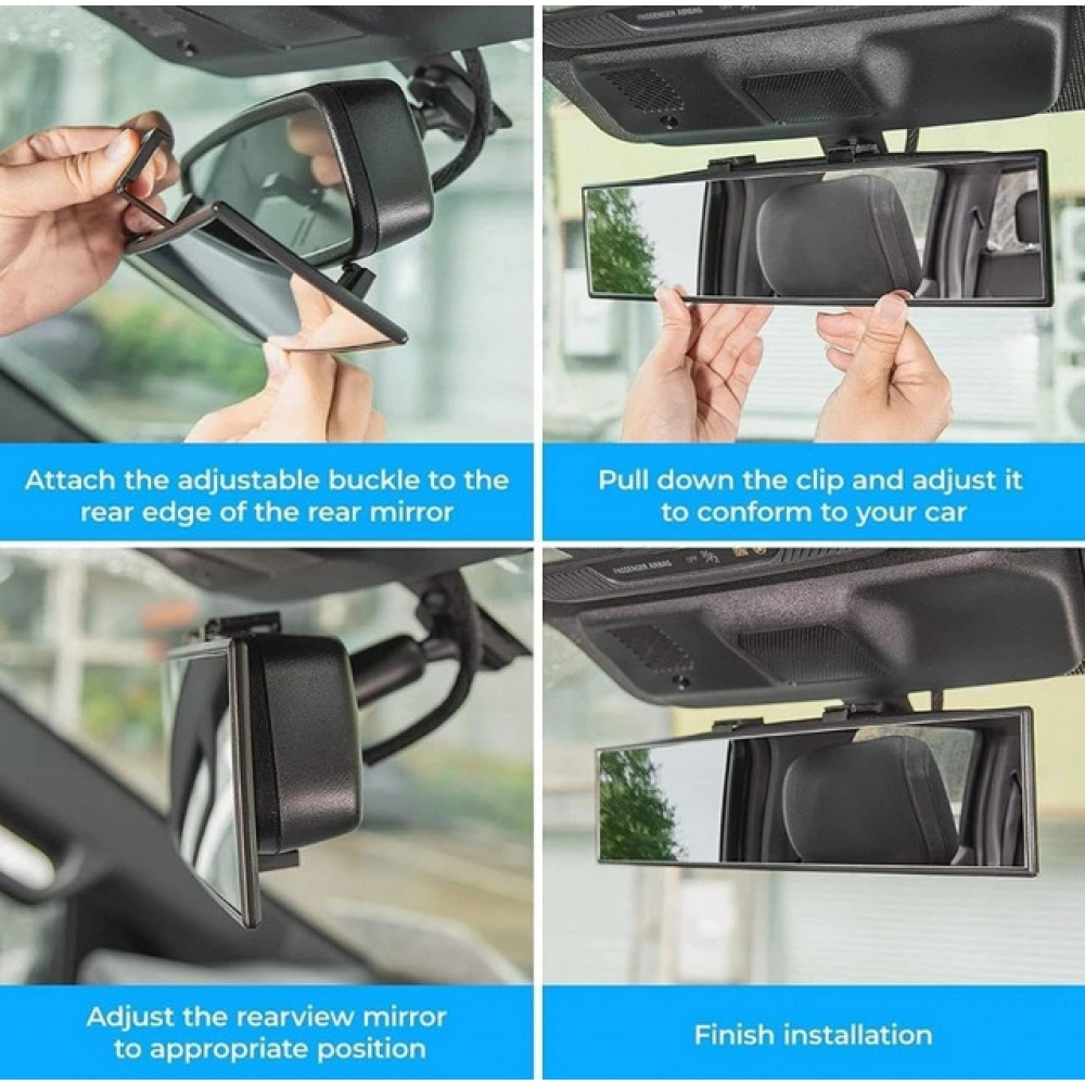 Generic Rear View Mirror (Black) Rear View Mirror (Black) - Image 4