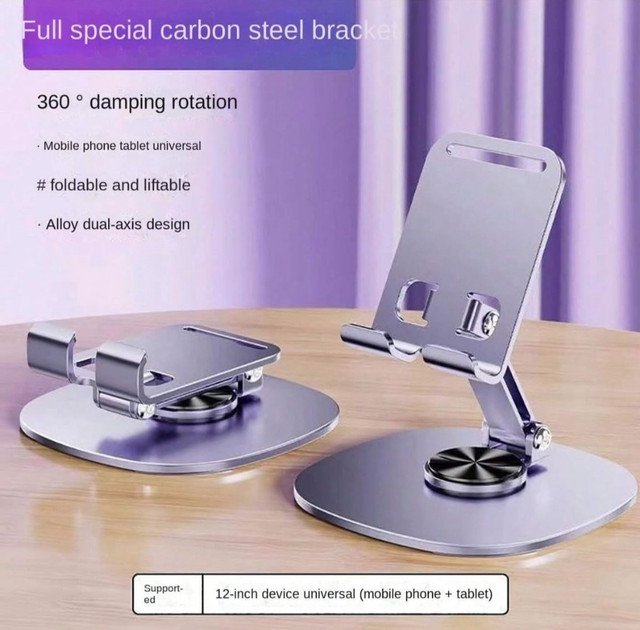 Foldable Mobile Stand (Grey) Foldable Mobile Stand (Grey) - Image 5